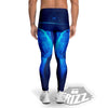 Zodiac Sign Dark Pisces Print Men's Leggings-grizzshop