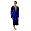 Zodiac Sign Dark Sagittarius Print Men's Robe-grizzshop