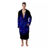 Zodiac Sign Dark Sagittarius Print Men's Robe-grizzshop