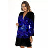 Zodiac Sign Dark Scorpio Print Women's Robe-grizzshop