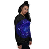 Zodiac Sign Dark Taurus Print Women's Bomber Jacket-grizzshop