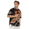 Zodiac Sign Watercolor Gemini Print Men's Short Sleeve Shirts-grizzshop