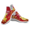 Zodiac Symbol Chinese Ox Print White Athletic Shoes-grizzshop