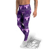 Zodiac Taurus Purple Print Pattern Men's Leggings-grizzshop