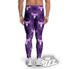 Zodiac Taurus Purple Print Pattern Men's Leggings-grizzshop