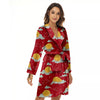 Zodiac Taurus Sky Chinese Year Print Pattern Women's Robe-grizzshop