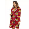 Zodiac Taurus Sky Chinese Year Print Pattern Women's Robe-grizzshop