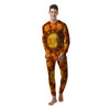 Zodiac Wheel Colourful Chinese Print Men's Pajamas-grizzshop