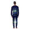 Zodiac Wheel Galaxy Print Men's Pajamas-grizzshop