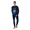 Zodiac Wheel Galaxy Print Men's Pajamas-grizzshop