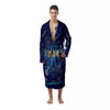 Zodiac Wheel Galaxy Print Men's Robe-grizzshop