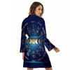 Zodiac Wheel Galaxy Print Women's Robe-grizzshop