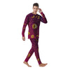 Zodiac Wheel Symbols Print Men's Pajamas-grizzshop