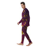 Zodiac Wheel Symbols Print Men's Pajamas-grizzshop