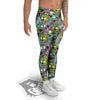 Zombie Bloody Print Pattern Men's Leggings-grizzshop