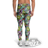 Zombie Bloody Print Pattern Men's Leggings-grizzshop