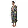 Zombie Bloody Print Pattern Men's Robe-grizzshop