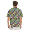 Zombie Bloody Print Pattern Men's Short Sleeve Shirts-grizzshop