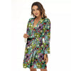 Zombie Bloody Print Pattern Women's Robe-grizzshop