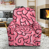 Zombie Brain Halloween Pattern Print Recliner Cover-grizzshop