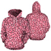 Zombie Brain Halloween Pattern Print Women Men Pullover Hoodie-grizzshop