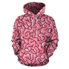 Zombie Brain Halloween Pattern Print Women Men Pullover Hoodie-grizzshop