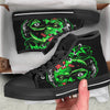 Zombie Brain Halloween Print High Top Shoes-grizzshop