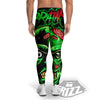 Zombie Brain Halloween Print Men's Leggings-grizzshop