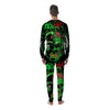 Zombie Brain Halloween Print Men's Pajamas-grizzshop