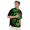 Zombie Brain Halloween Print Men's Short Sleeve Shirts-grizzshop