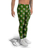 Zombie Cartoon Print Pattern Men's Leggings-grizzshop