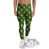 Zombie Cartoon Print Pattern Men's Leggings-grizzshop