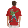 Zombie Dap Print Men's Short Sleeve Shirts-grizzshop