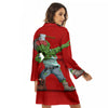 Zombie Dap Print Women's Robe-grizzshop