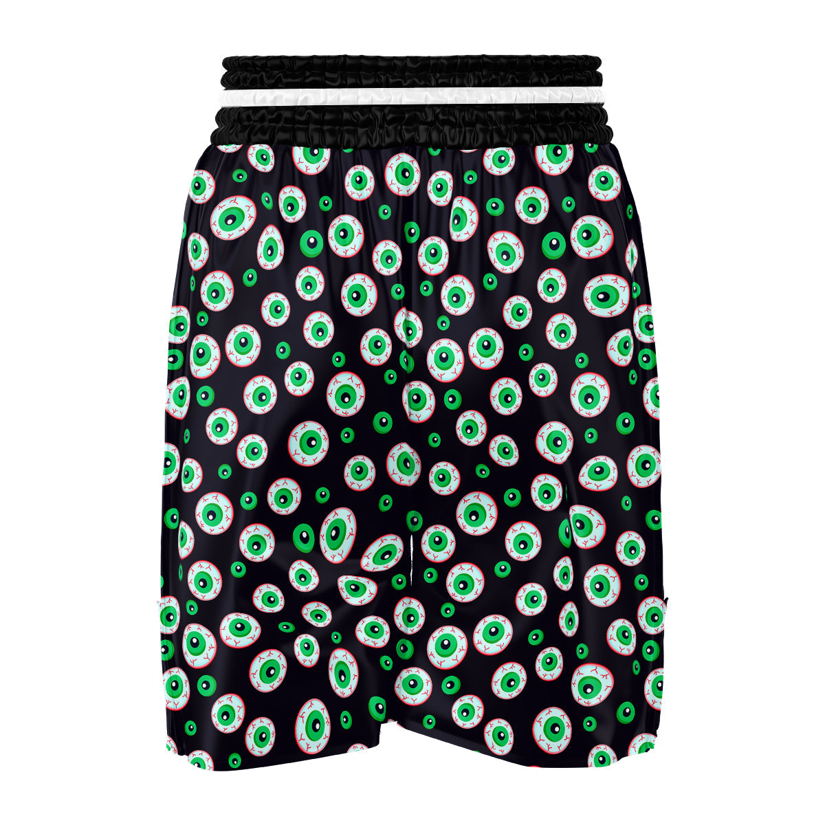 Zombie Eyeball Print Pattern Boxing Shorts-grizzshop