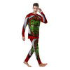 Zombie Face Halloween Character Print Men's Pajamas-grizzshop