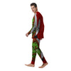 Zombie Face Halloween Character Print Men's Pajamas-grizzshop