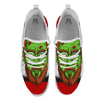 Zombie Face Halloween Character Print White Athletic Shoes-grizzshop