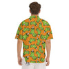 Zombie Foot Print Pattern Men's Short Sleeve Shirts-grizzshop