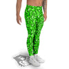 Zombie Green Brain Print Pattern Men's Leggings-grizzshop