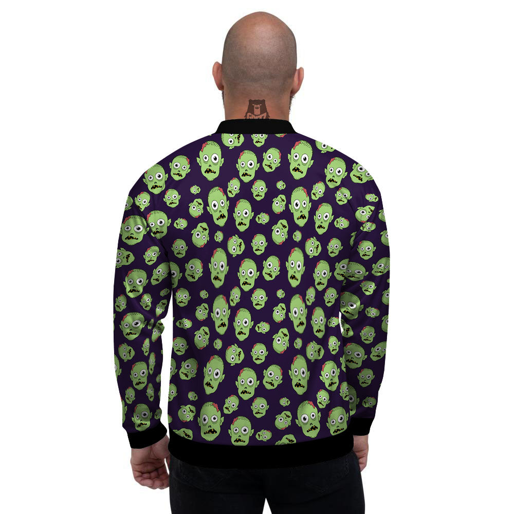 Zombie Green Print Pattern Men's Bomber Jacket-grizzshop