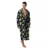 Zombie Green Print Pattern Men's Robe-grizzshop