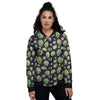 Zombie Green Print Pattern Women's Bomber Jacket-grizzshop