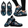 Zombie Halloween Pattern Print Black Sneaker Shoes For Men Women-grizzshop