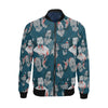 Zombie Halloween Pattern Print Men's Bomber Jacket-grizzshop