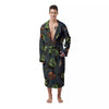 Zombie Halloween Print Pattern Men's Robe-grizzshop