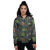 Zombie Halloween Print Pattern Women's Bomber Jacket-grizzshop