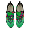 Zombie Halloween Skull Print Black Athletic Shoes-grizzshop