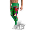 Zombie Halloween Skull Print Men's Leggings-grizzshop