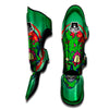 Zombie Halloween Skull Print Muay Thai Shin Guards-grizzshop